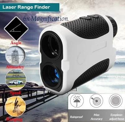  400M Golf Digital Laser Range Finder LED Hunting Slope Compensation Angle Scan Binoculars