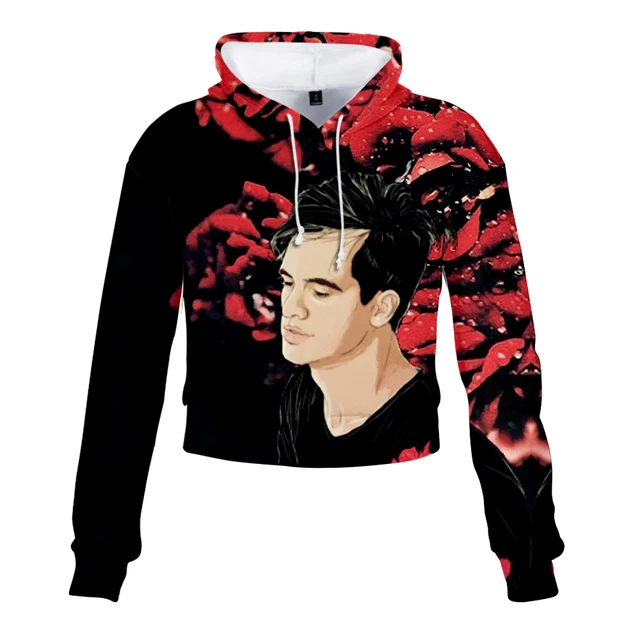 panic at the disco crop top hoodie
