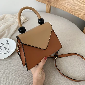 

Niche Bag Women's Bag New Fashion Hit Color Portable Small Square Bag Korean Version of the Wild Shoulder bag