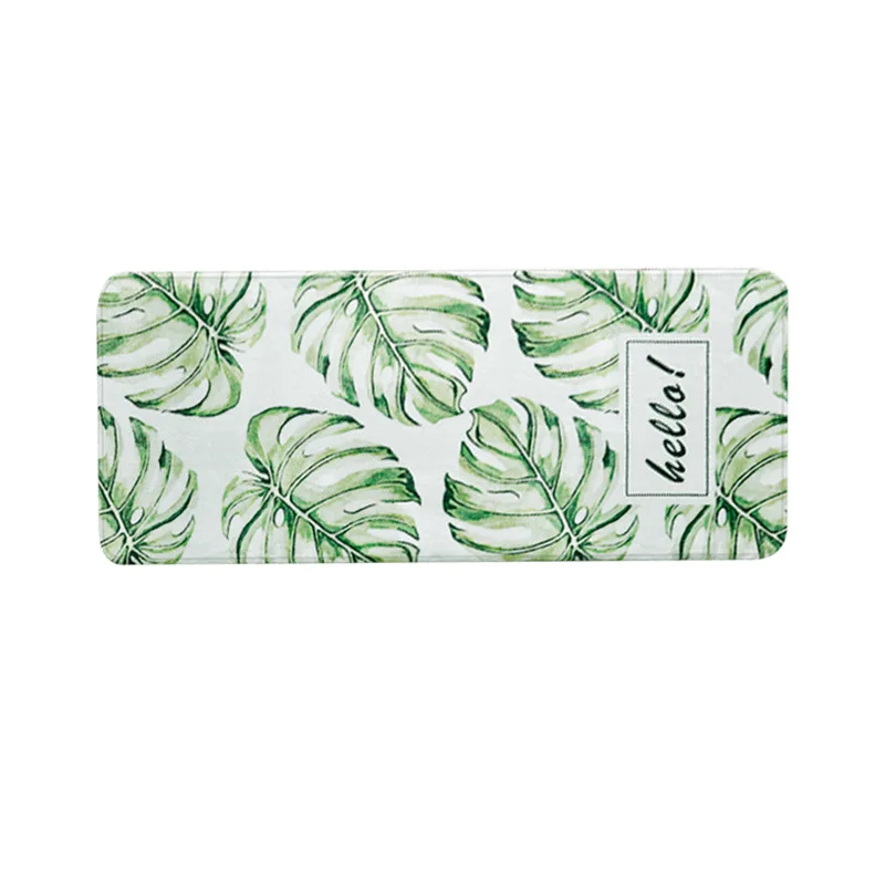 Тропический гавайский экзотический декор из растений, коврики для ванной, нескользящий коврик для входной двери E2S