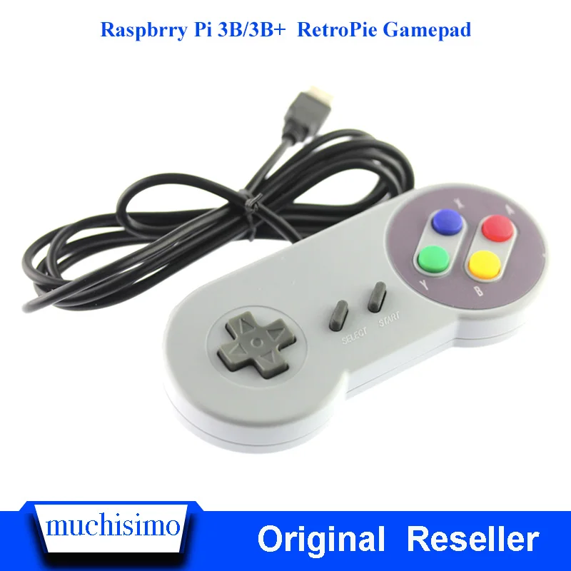 Raspberry Retropie игровая консоль Дистанционный USB игровой контроллер ручка для NESPi чехол/Raspberry Pi 3 Model B/Raspberry Pi 3B+(Plus