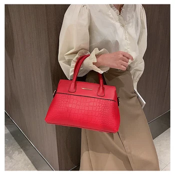 

Classic Female Bag 2020 Fashion Handbag Solid Color Shoulder Female Leather Bag Elegant Lady Crossbody Bag