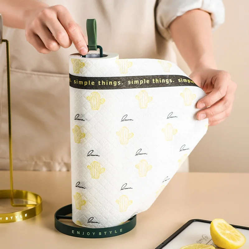 

Punch-free Vertical Paper Towel Rack Special Roll Paper Rack Kitchen Paper Cling Film Storage Rack Creative Home Kitchen Tools