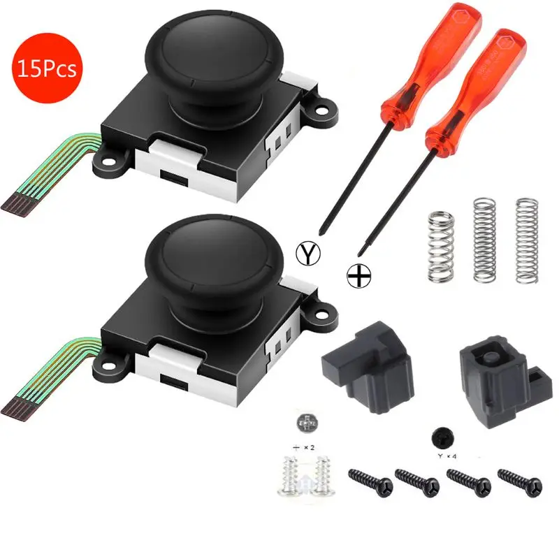

Two Pack Analog 3D Joy con Joystick Replacement for Nintendo Switch,joycon Switch joysticks compatiable with Left joycon Right