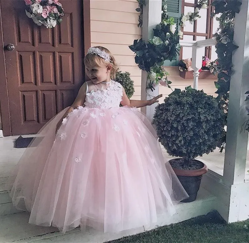 baby pink ball dress