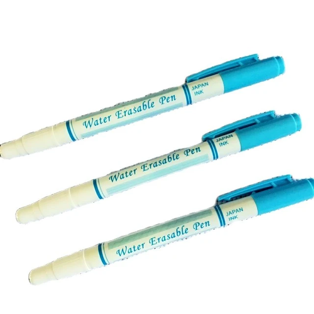 2mm Nib Washable Ink Water Erasable Pen For Garment Marking