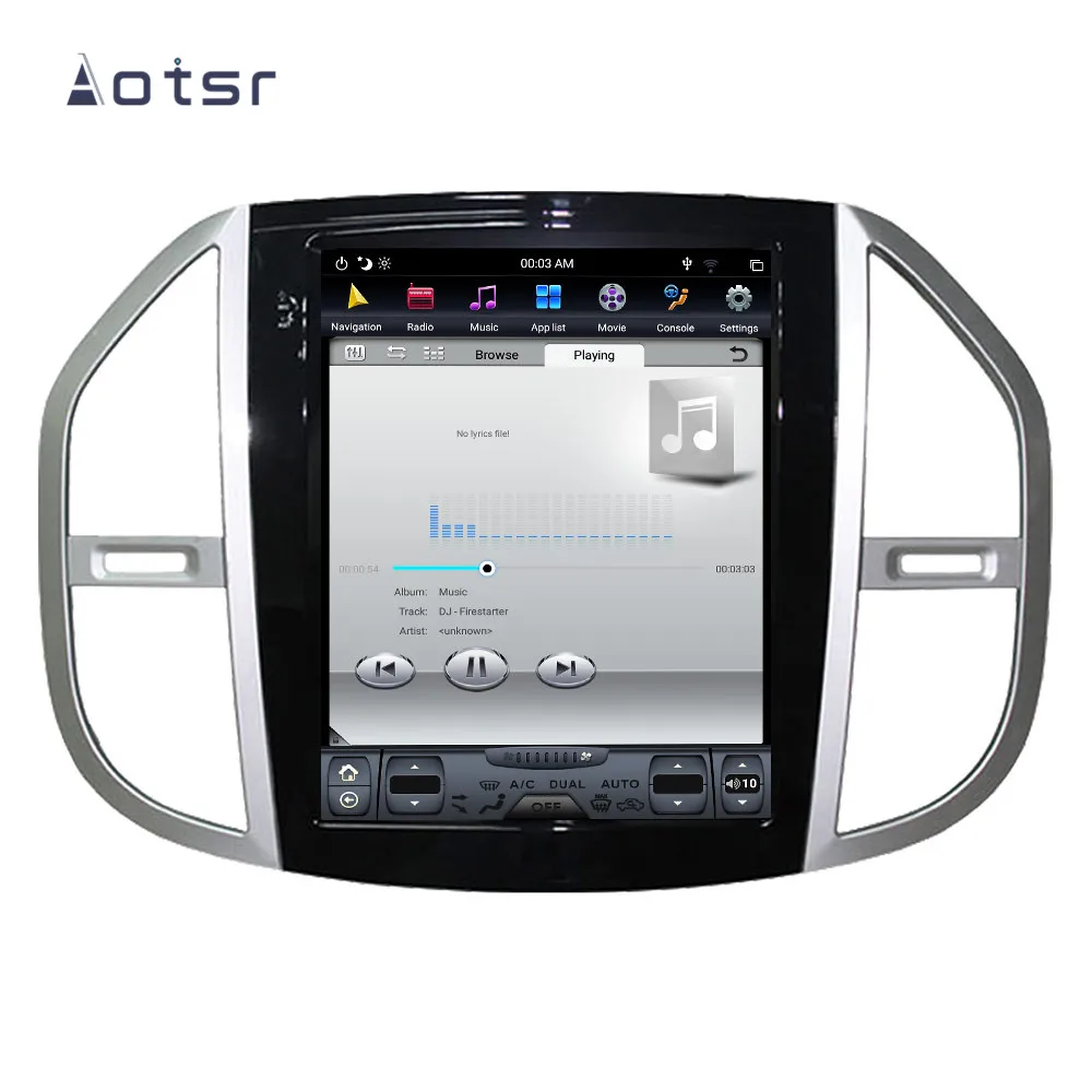 Aotsr Tesla 12," вертикальный экран Android 8,1 автомобильный DVD мультимедийный плеер gps навигация для BENZ VITO+ Встроенный carplay