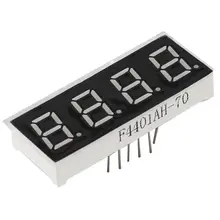 12p 0,4 дюйма 4-бит общий анод красный светодиодный дисплей цифровой трубки 10 шт