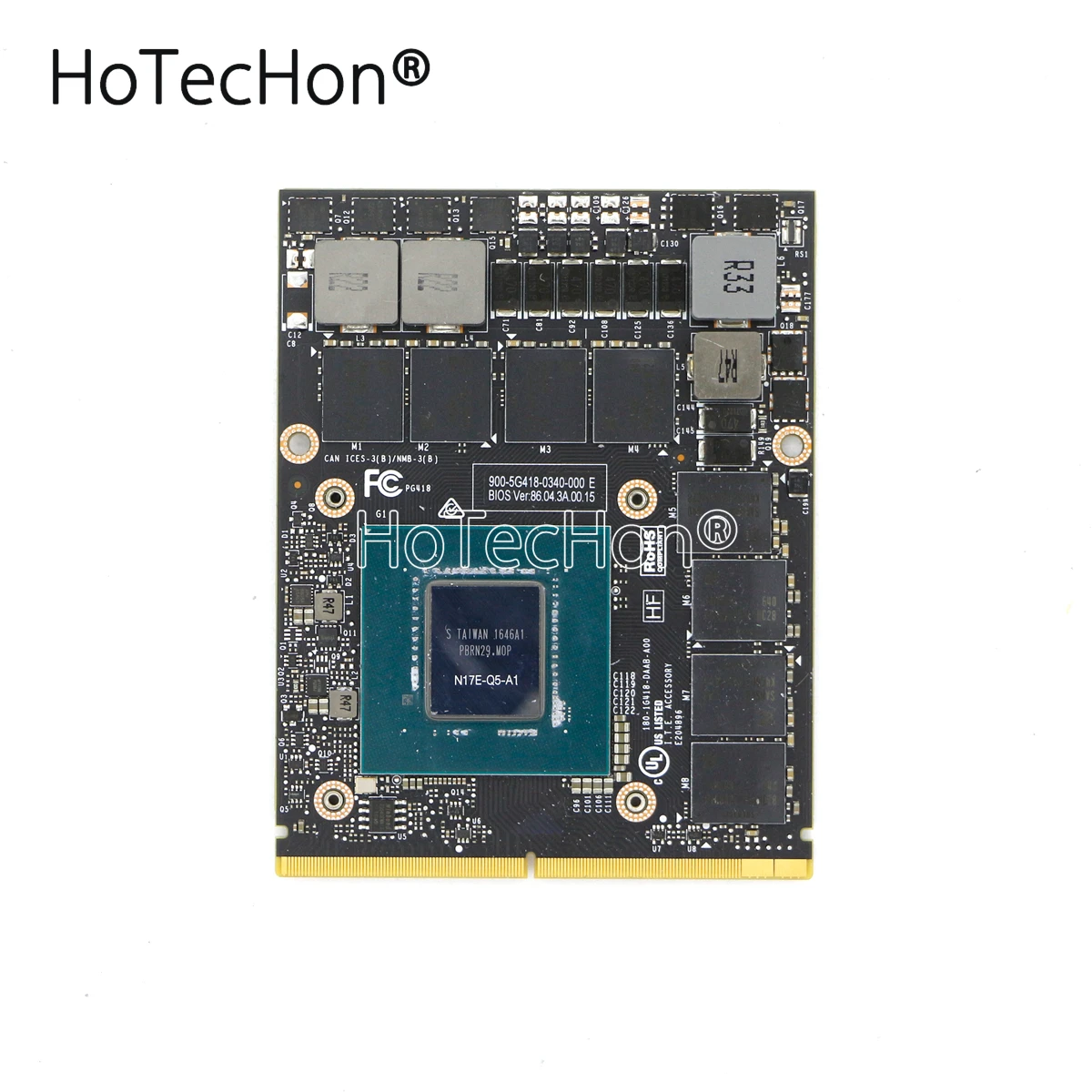 917112-001 925190-001 Quadro P5000 16GB GDDR5 MXM3.0b видеокарта для HP ZBook 17 G4 Мобильная рабочая станция |