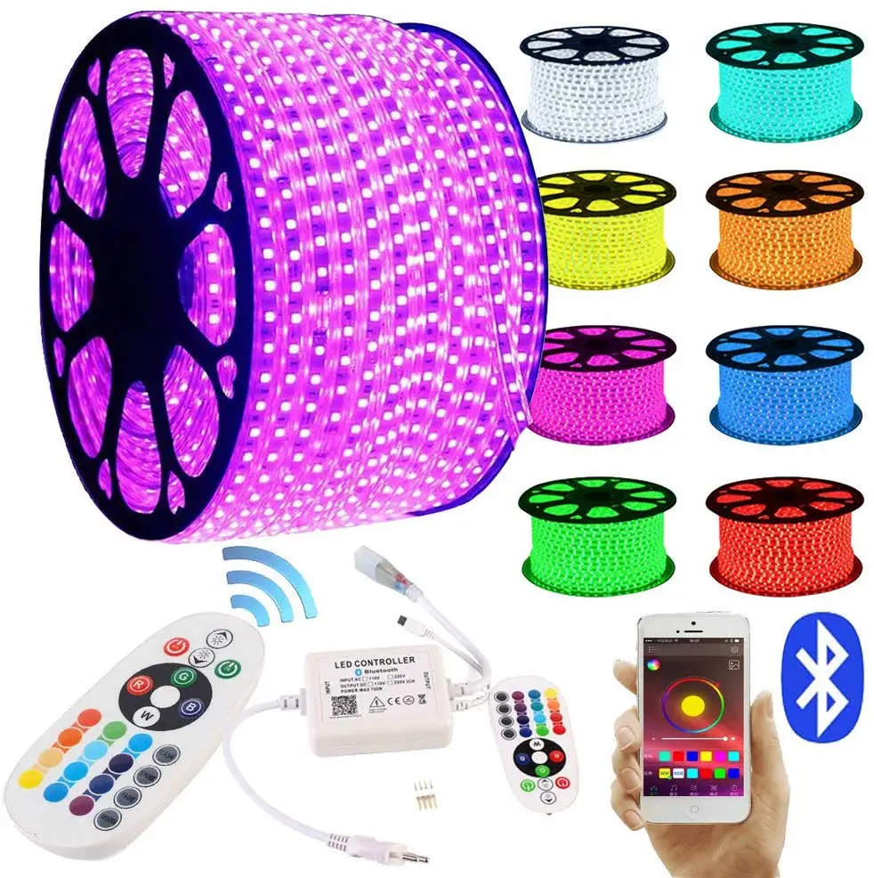 

LED strips10M 20M 30M RGB LED Strip Bluetooth Controlled Lightband 24 keys remote control light hose waterproof IP65 light chain