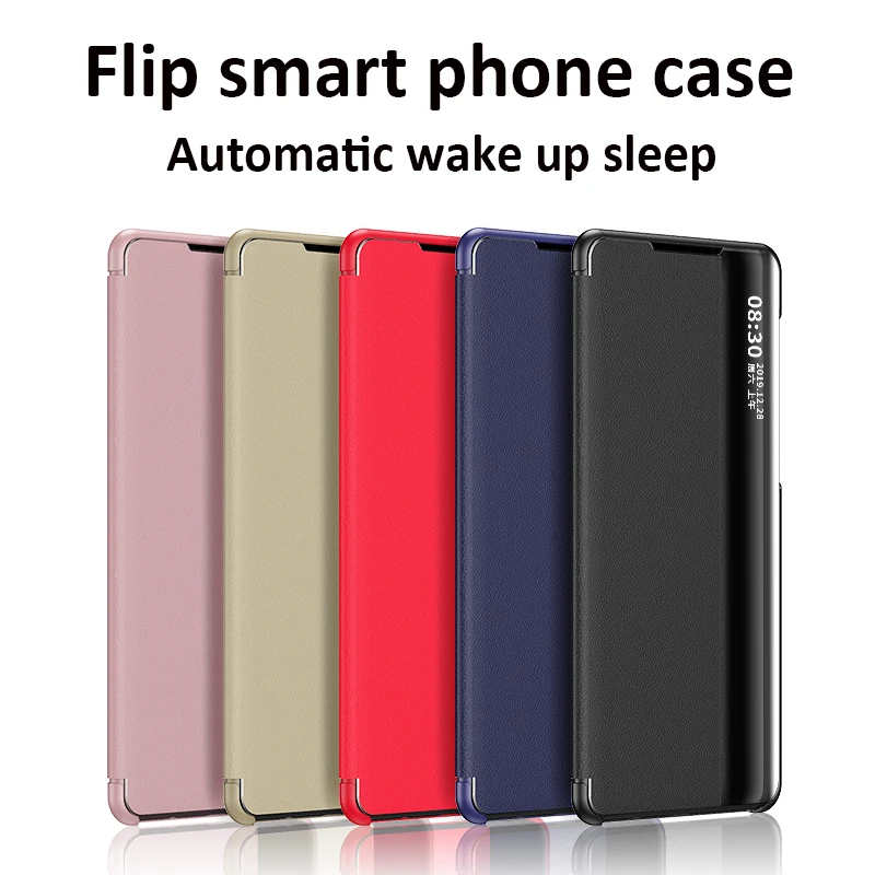Роскошный флип чехол со светодиодной подсветкой для телефона Huawei P30 P20 P10 Pro Mate 30 20