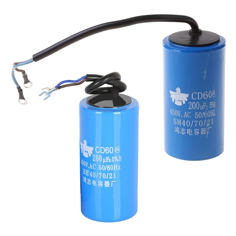 Metallixity CD60 Run Capacitor 200uF MFD 250VAC – Motor Starting, 15% Tolerance