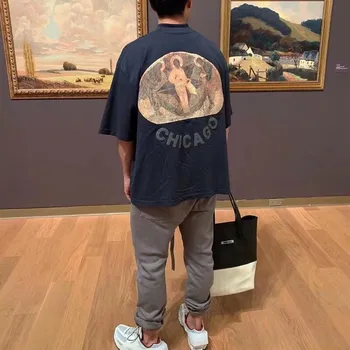 

20 Kanye West Jesus is King 3D Foam Oversized Jamaica Seal Tee T-shirts Trust God Sunday Service T shirt men women harajuku