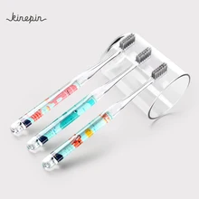 KINEPIN, импортная Серебряная ионная зубная щетка, милая детская и взрослая мягкая зауженная тонкая зубная нить, набор из 3 предметов