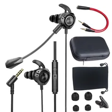 Gaming Headset Wired Gamer Earbuds 3 5mm Plug Earphone Noise Cancelling Stereo with Detachable Mic Headset for Phone PC PS4 Xbox