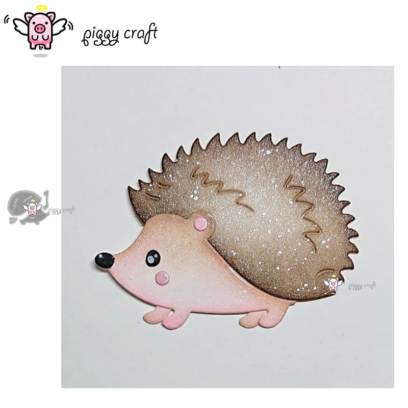 

Piggy Craft metal cutting dies cut die mold Hedgehog decoration Scrapbook paper craft knife mould blade punch stencils dies