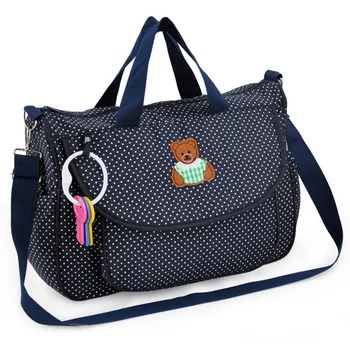 

INSULAR Canvas Diaper Bag Classic Multi-Purpose Shoulder Crossbody Bag Single Shoulder Slung Portable Multi-Function Mummy Bag
