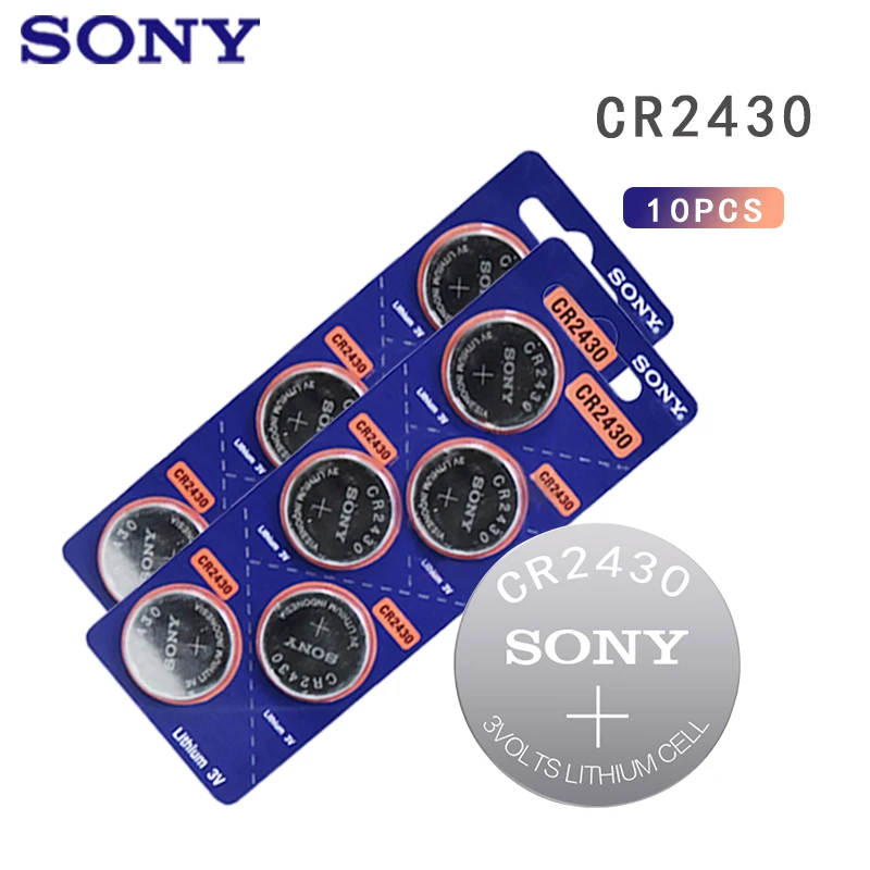 Varta D24 10 Pile Murata-Sony CR2430 Leroy Merlin Batterie Duracel