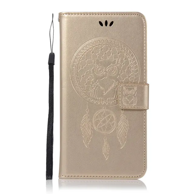 Gold case Чехол-книжка Red mi Note 8Pro с 3D тиснением в виде совы для Funda Xiao mi Red mi Note 8 Pro Чехол mi Red mi Note 8 Роскошный чехол-кошелек Note8 - Цвет: Gold case