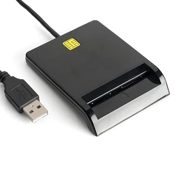 

USB 2.0 Credit Card Reader Chips IC Cards Writer With SIM Slot For Smart Cards PR Sale
