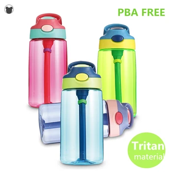 

480ML Kids Water Cup Creative Baby Feeding Cups with Straws Leakproof Water BottlesTRITAN Children's Cups PBA FREE