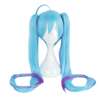 

Anime Hatsune Miku Cosplay Wigs Miku Cosplay Wig Heat Resistant Synthetic Wig Hair Halloween Party Game Women Cosplay Wig
