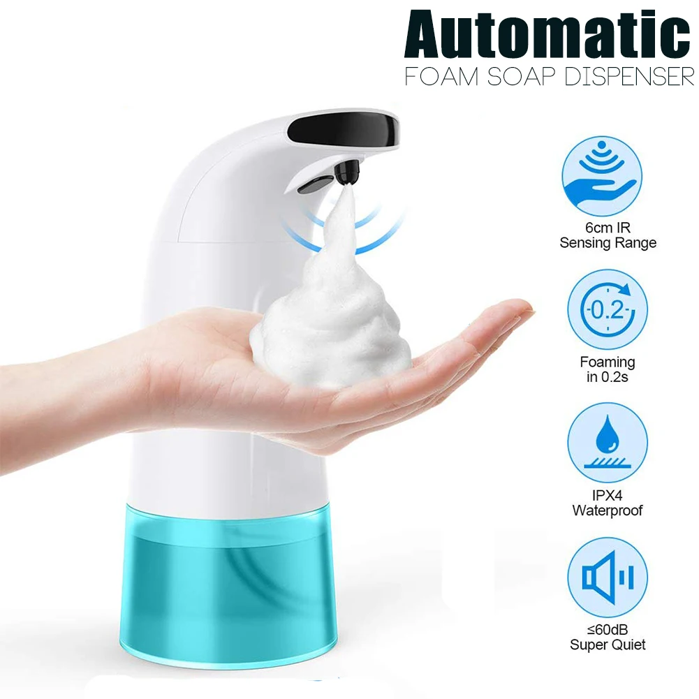

Automatic Portable Foam Soap Dispenser For Bathroom Kitchen No Noise Liquid Soap Dispenser Foaming Soap Bathroom Accesories