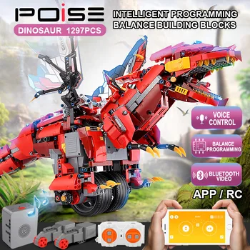 

Eva RC Car The MOC Ninjagoes dinosaur dragon knight Roadster Power Function Robot Building Blocks Bricks compatible lepining Toy