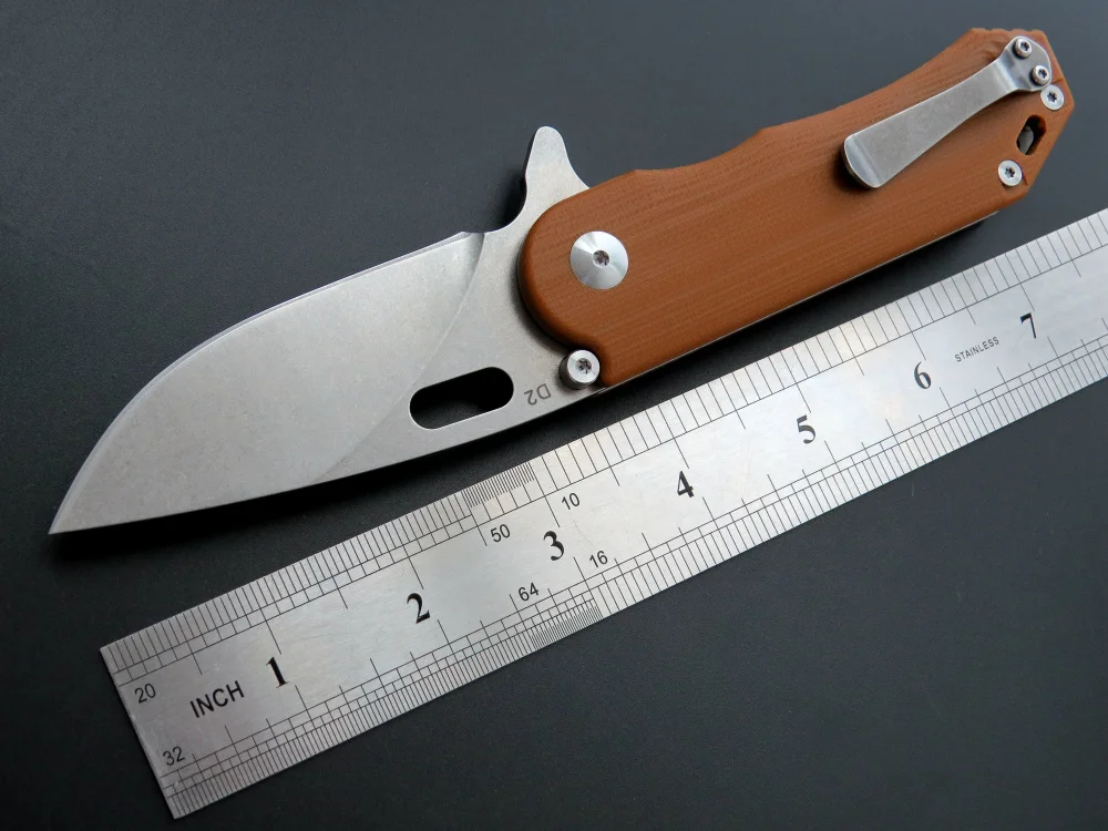 EF32 карманный складной нож D2 Сталь лезвие+ G10 ручкой, для улицы, для охоты, кемпинга, фруктовый нож, инструмент для повседневного использования