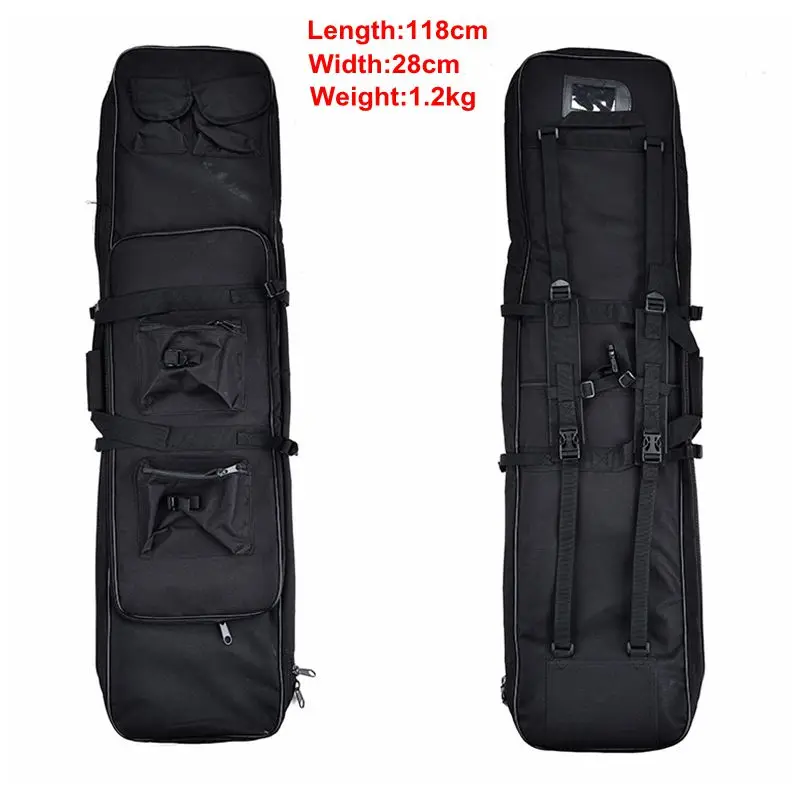 Tactical 118CM Heavy Gun slip Bevel Carry Bag Rifle Case shoulder pouch Hunting Backpack Bags
