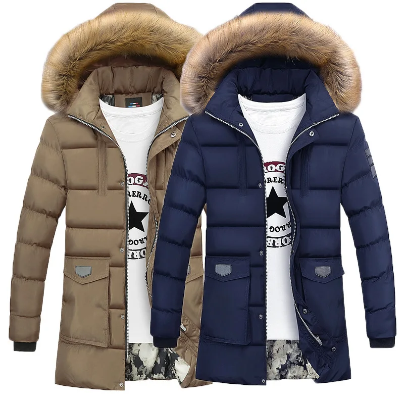 AliExpress, мужская с капюшоном, деконструируемая, средней длины, пуховик, хлопок, стеганая одежда, мужская, большой размер, повседневная, универсальная, хлопок