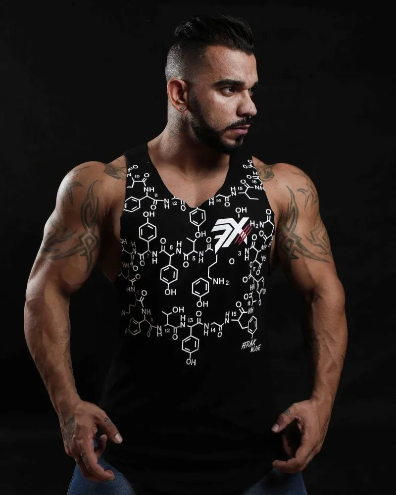Бренд мужской s жилет Летний Хлопок Slim Fit Мужская майка, одежда Бодибилдинг майка Мужская s фитнес топы тройники