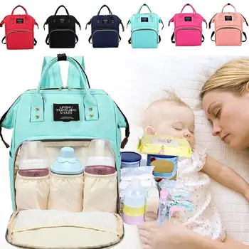 

Mummy Maternity Nappy Bag Travel Backpack Large Capacity Fashion Diaper Backpack Outdoor Handbag Care Baby Nursing U9R9