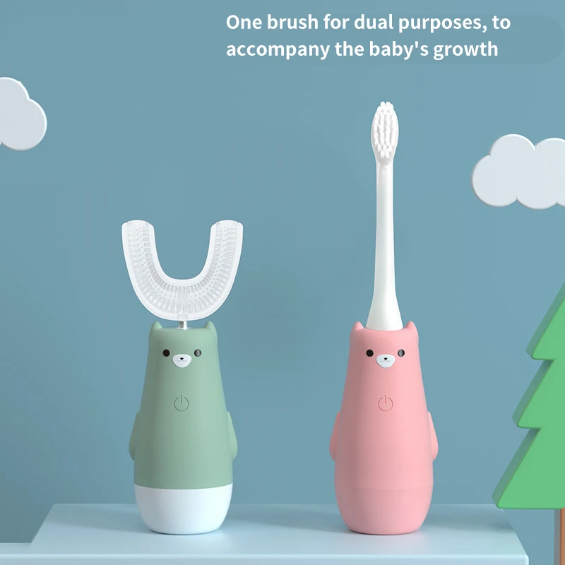 

U Type 360 Degrees Clean Tooth Switchable Intelligent Automatic Sonic Electric Toothbrush 3 Modes Tooth Brush USB Charging