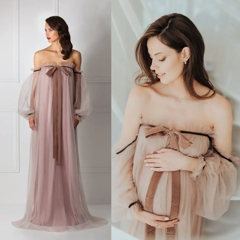 Pregant, женская одежда для сна, халат, длинное шелковое кимоно, халат, пеньюар, кружевное белье, банный халат, сексуальный, Camisola De Dormir - Цвет: Шампанское