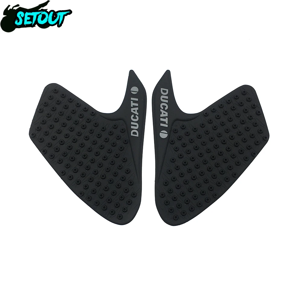 

For Ducati MONSTER 696 795 796 1100 1100S fuel tank pad sticker protector non-slip air knee grip traction side 3M decal