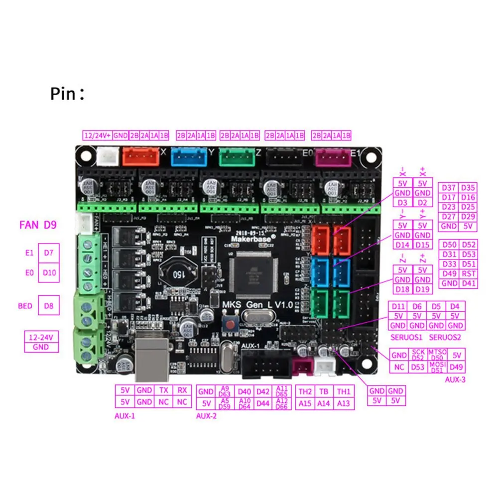 L gen. Mks gen l v1. 0 d7. L gen. Плата управления mks gen-l v2.