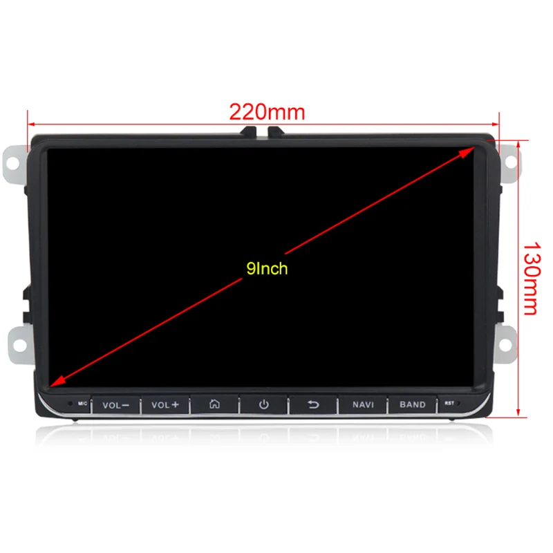9 дюймов Android 8,1 автомобильный gps-навигатор для GOLF 5, 6 Passat B5, Jetta Tiguan Touran Skoda, Seat, Canbus, руль