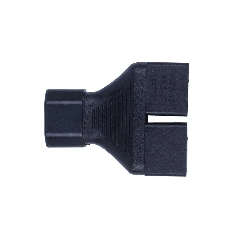 IEC 320 C14 до 2 x Nema 5-15R адаптер питания, C14 До 2x US 3pin Женский адаптер Черный
