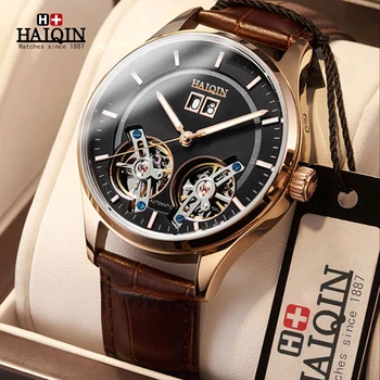 

HAIQIN Watches For Men Mechanical Brand Luxury Watch Men Sport Automatic Watch Tourbillon Military Waterproof Relogio Masculino