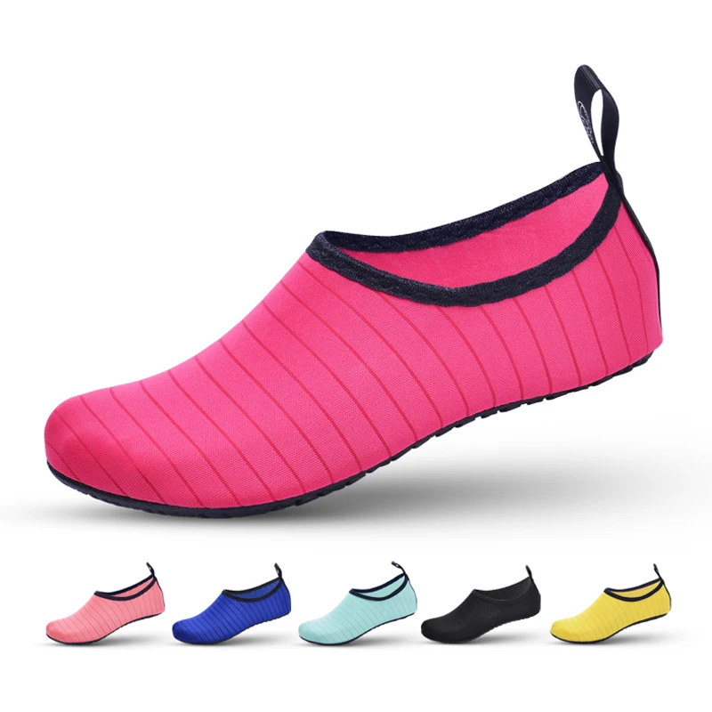 Water-Shoes Aqua Women for Big Plus-Size Striped Colorful Sea Zapatos-De-Mujer