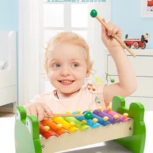 [TOPBRIGHT] Октава цвет стальной лист Лягушка деревянная игрушка пианино 0-3 лет девочка обучающая игрушка