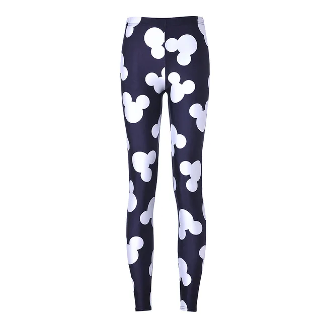 Disney Stretch Pants Mickey Mouse Printed Tight Hip Lift Women Ankle-Length Leggings Fitness High Waist Elastic Push Up Trousers 3