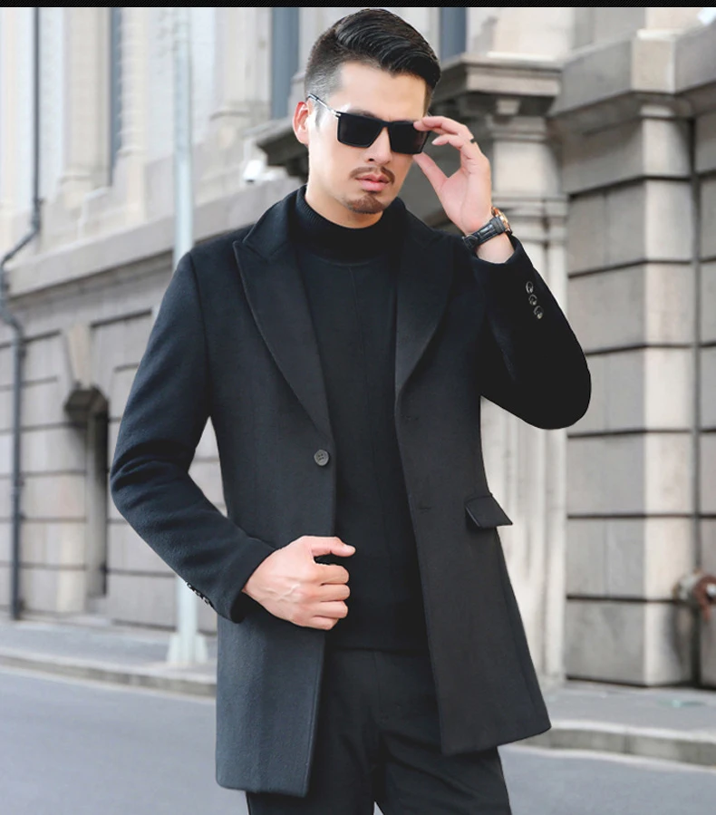 iSurvivor Men Winter Autumn Wool Coats Jackets Parkas Male Casual Fashion Slim Fit Large Size Nylon Cotton Coats Jackets