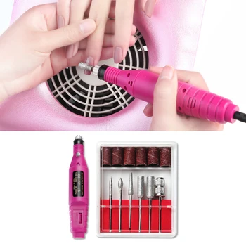 

6 In 1 Power Professional Electric Manicure Machine Pen Pedicure Nail File Nail Tools Drill Nail Drill Machine Equipment