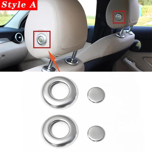 Für Mercedes Benz C Klasse W205 C180 C200 C260 Auto Styling Sitz Kopfstütze  Einstellung knob knopf Abdeckung Trim Dekoration Aufkleber - AliExpress