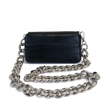 

Crocodile Square Bag Ladies Luxury Chain Crossbody Messenger Bag Simple Mini Single Shoulder Pocket Bags
