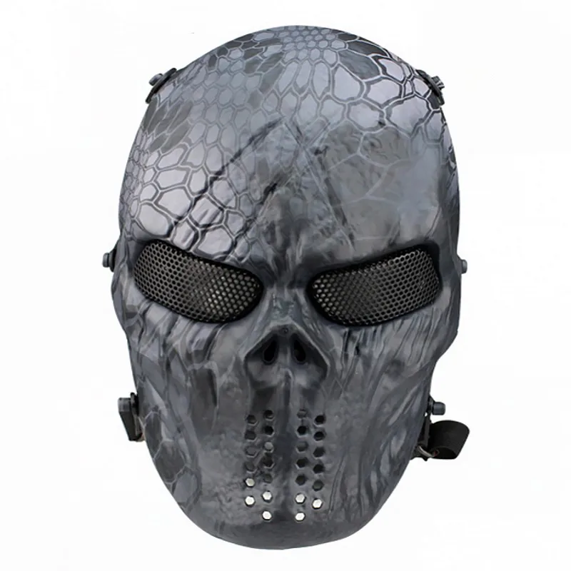 M06 полная лицевая сетка армейская тактическая маска Военный Череп Пейнтбол Маска для страйкбола оптический охотничий прицел защита Хэллоуин маски для костюмированной вечеринки