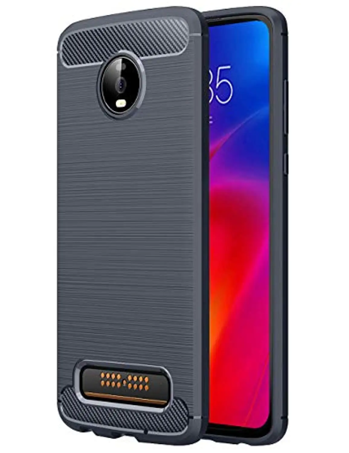 Carbon Fiber Armor for Motorola Moto Z4 Z3 G6 G7 Play P30 Note P50 P40 Power E6 E5 Plus Cover TPU Silicone Soft Phone Cases |