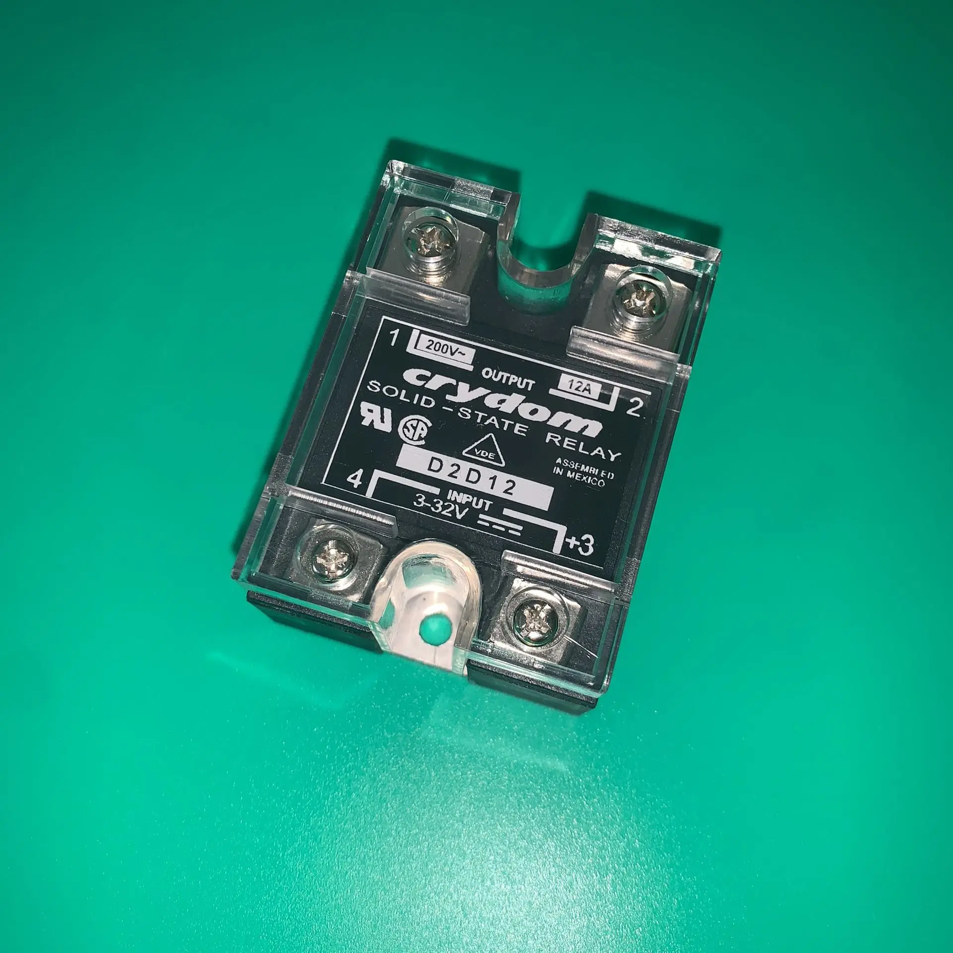 

D2D12 SOLID-STATE RELAY D2-D12 POWER IGBT SSR SPST-NO 200V 12A D2D-12 DZD12 MODULE 3-32V D2DI2